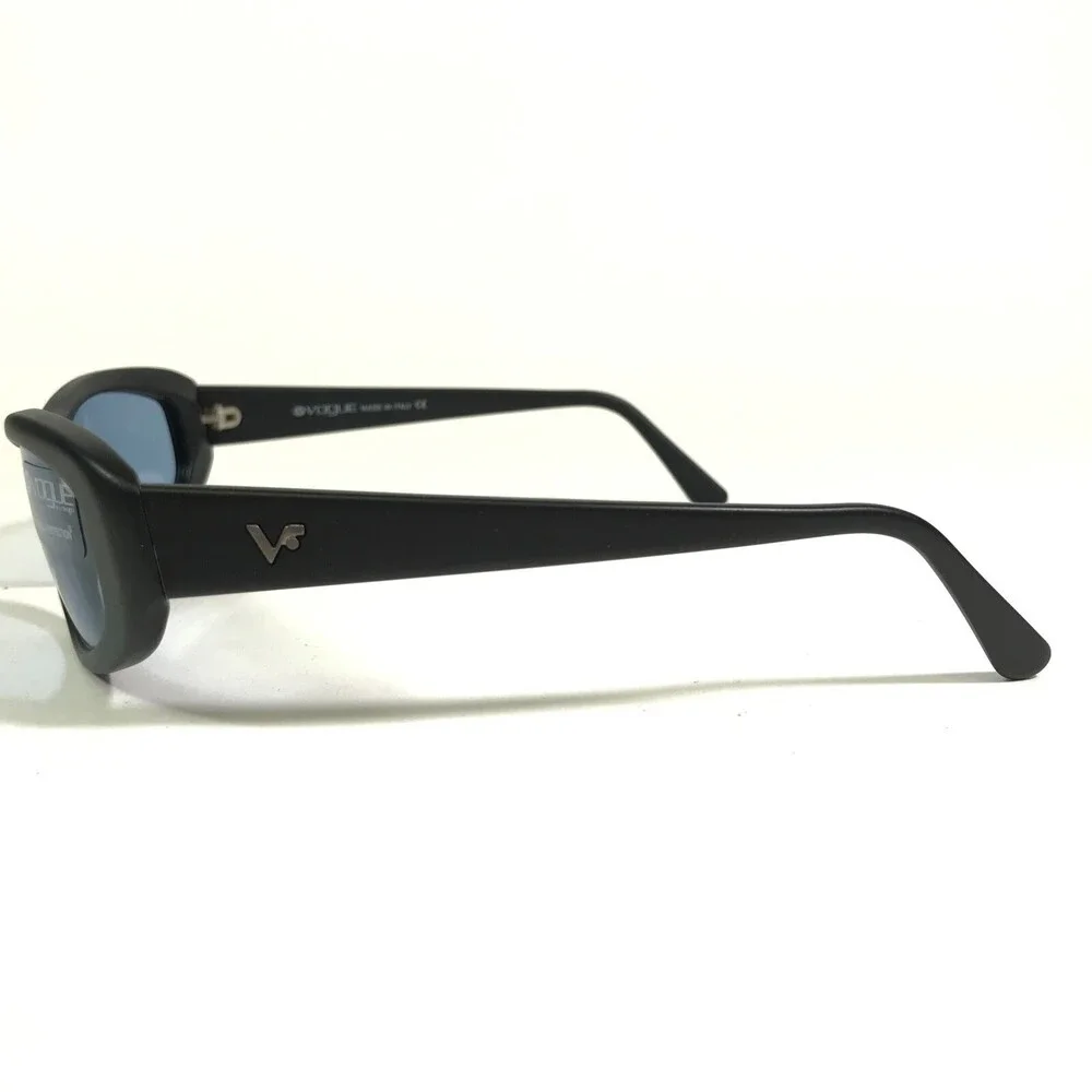 Vogue Sunglasses VO2209-S W44/S4 Black Rectangular Frames with Blue Lenses